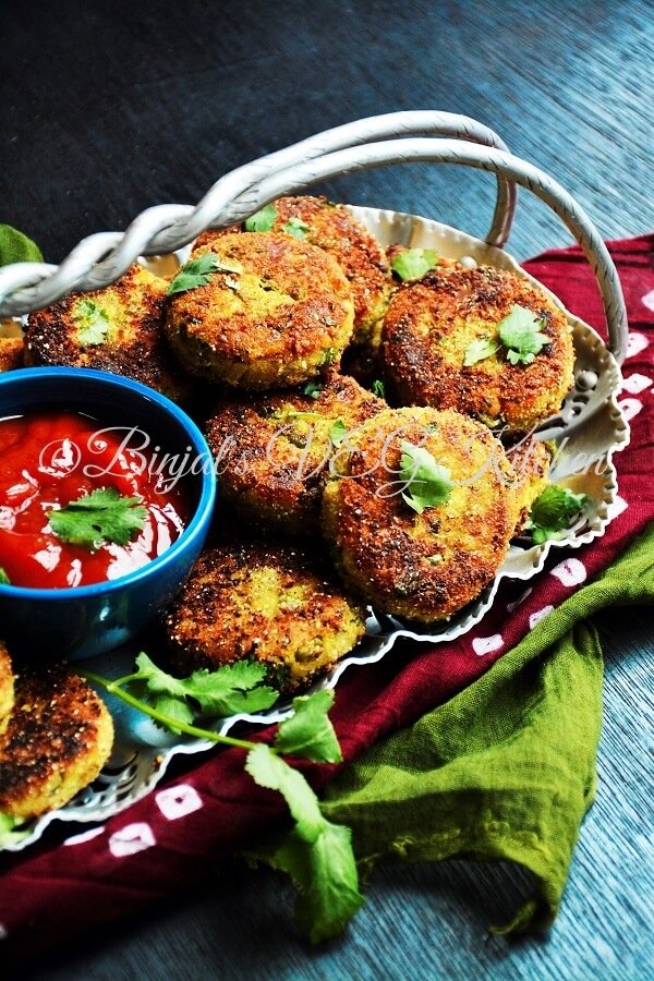 Sprouted Moong Cutlets