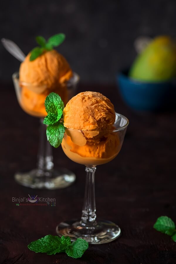 Vegan Mango Ice Cream