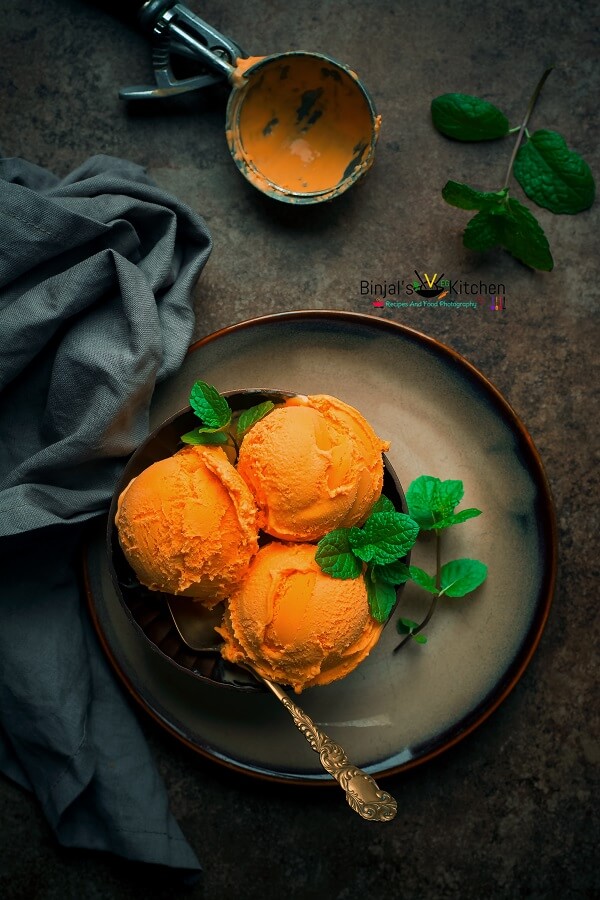 Vegan Mango Ice Cream