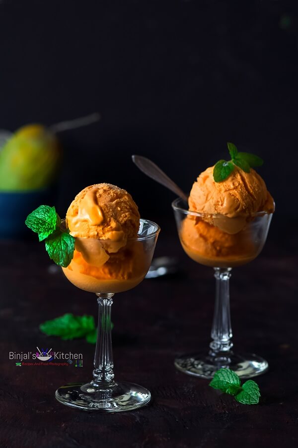 Vegan Mango Ice Cream